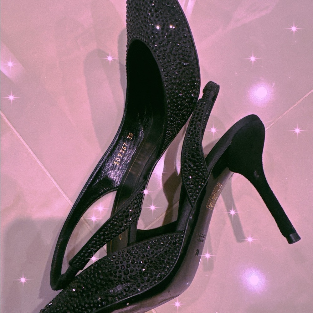 Gucci High Heels Swarovski Crystals 38
